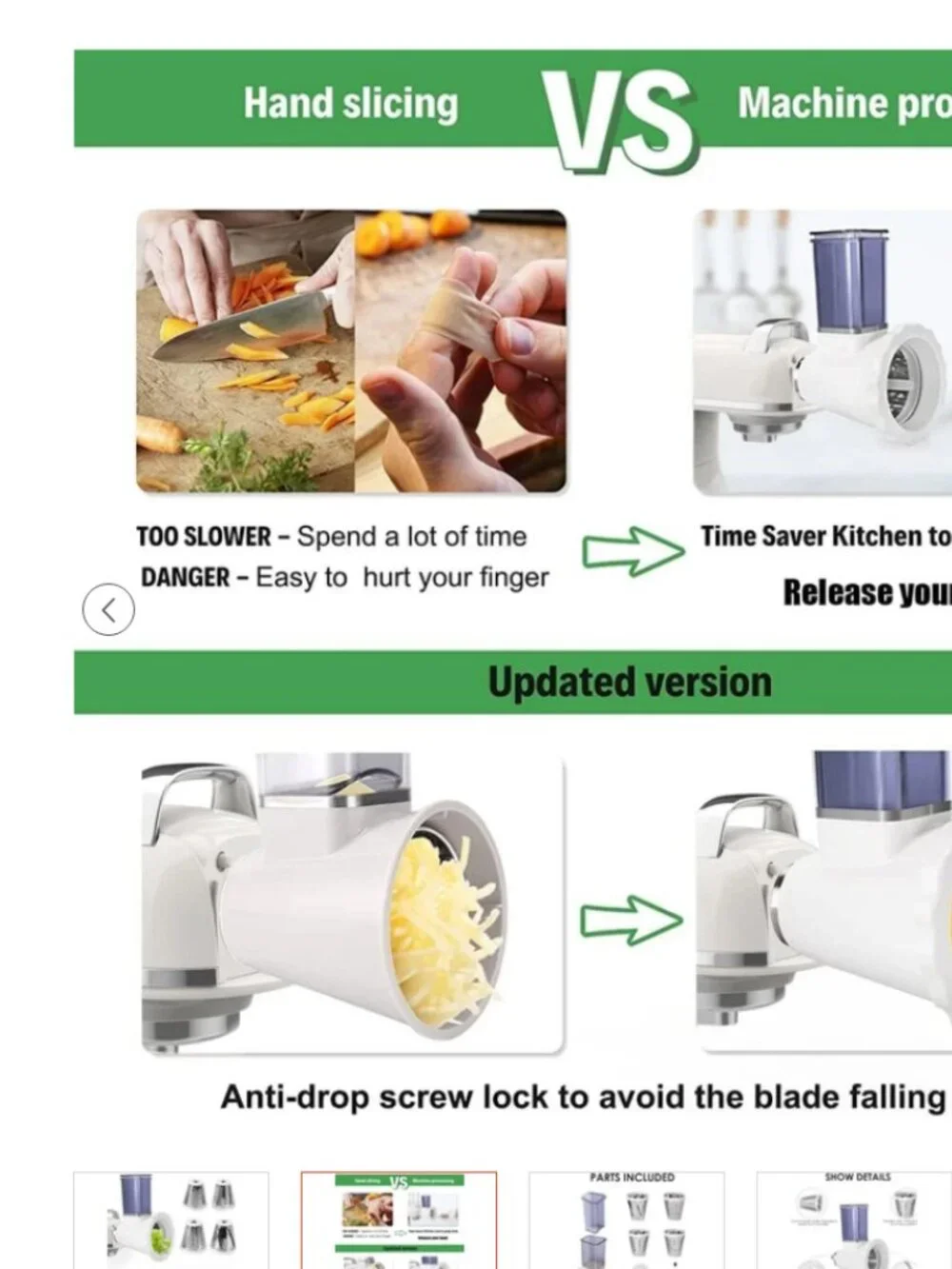 ZACME Slicer-Shredder Attachment--fits kitchen aid stand mixer models.